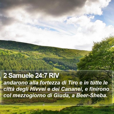 2 Samuele 24:7 RIV Bible Verse Image