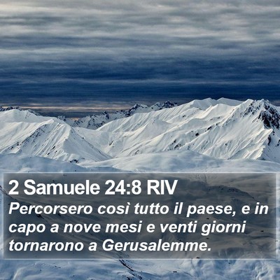 2 Samuele 24:8 RIV Bible Verse Image