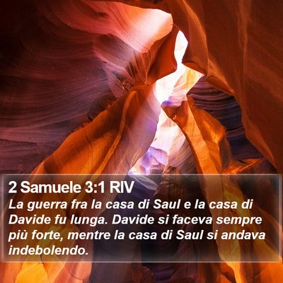 2 Samuele 3:1 RIV Bible Verse Image