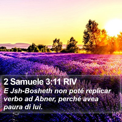 2 Samuele 3:11 RIV Bible Verse Image