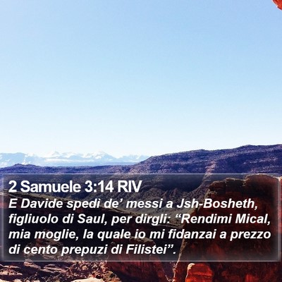2 Samuele 3:14 RIV Bible Verse Image