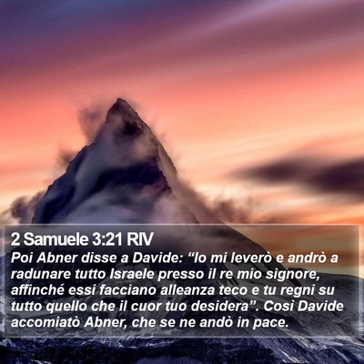 2 Samuele 3:21 RIV Bible Verse Image