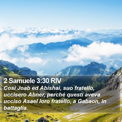 2 Samuele 3:30 RIV Bible Verse Image
