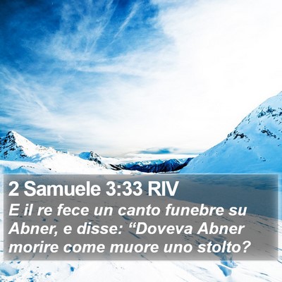 2 Samuele 3:33 RIV Bible Verse Image
