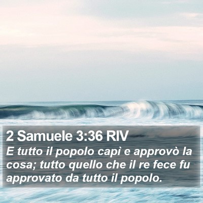2 Samuele 3:36 RIV Bible Verse Image
