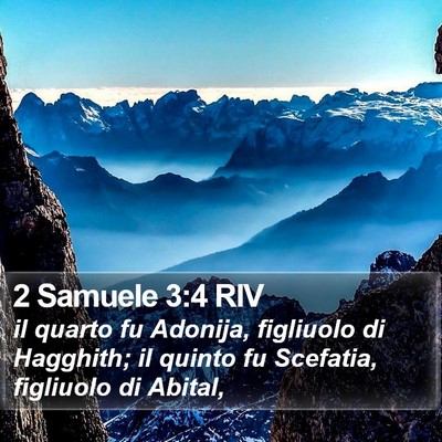 2 Samuele 3:4 RIV Bible Verse Image