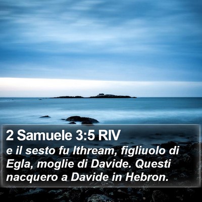 2 Samuele 3:5 RIV Bible Verse Image