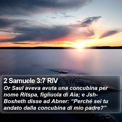 2 Samuele 3:7 RIV Bible Verse Image