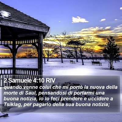 2 Samuele 4:10 RIV Bible Verse Image