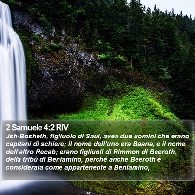 2 Samuele 4:2 RIV Bible Verse Image