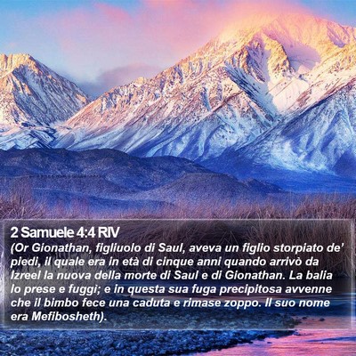 2 Samuele 4:4 RIV Bible Verse Image