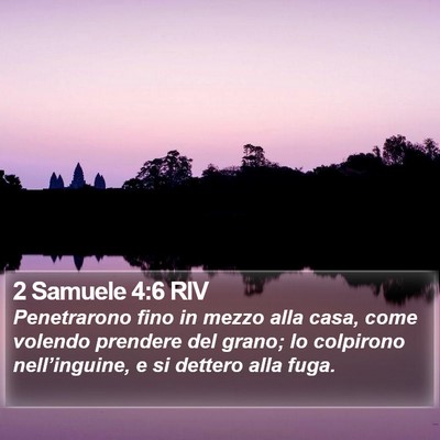2 Samuele 4:6 RIV Bible Verse Image