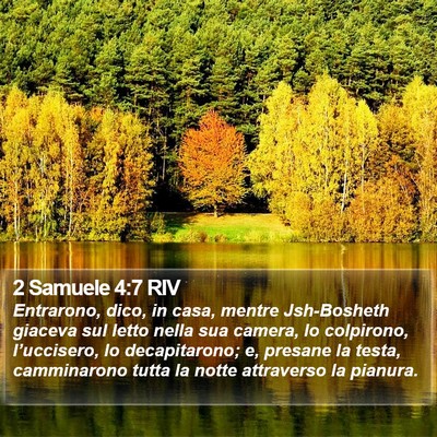 2 Samuele 4:7 RIV Bible Verse Image