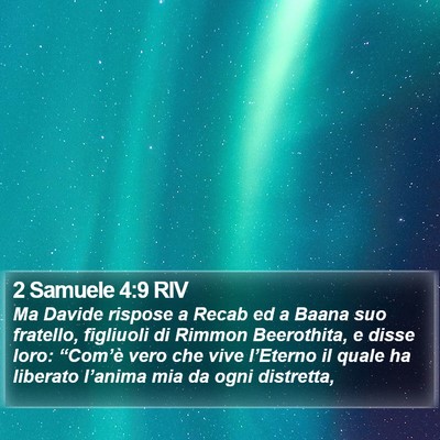 2 Samuele 4:9 RIV Bible Verse Image