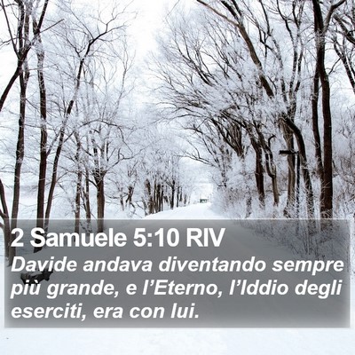 2 Samuele 5:10 RIV Bible Verse Image