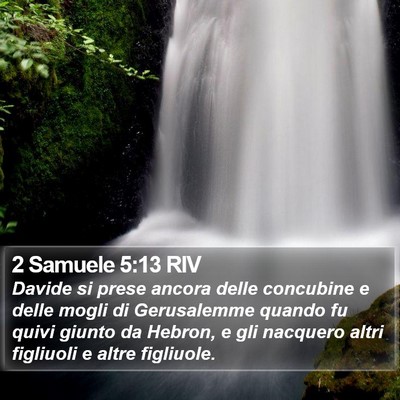 2 Samuele 5:13 RIV Bible Verse Image