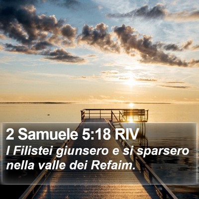 2 Samuele 5:18 RIV Bible Verse Image