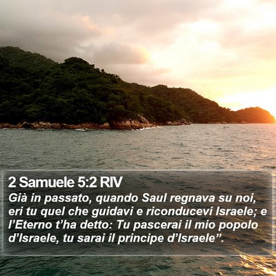 2 Samuele 5:2 RIV Bible Verse Image