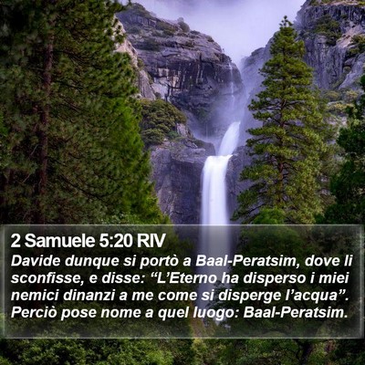 2 Samuele 5:20 RIV Bible Verse Image
