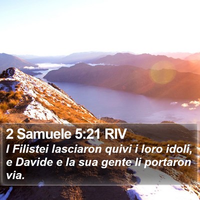 2 Samuele 5:21 RIV Bible Verse Image