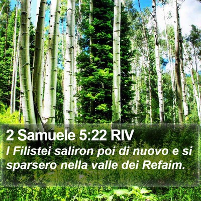 2 Samuele 5:22 RIV Bible Verse Image