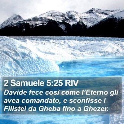 2 Samuele 5:25 RIV Bible Verse Image