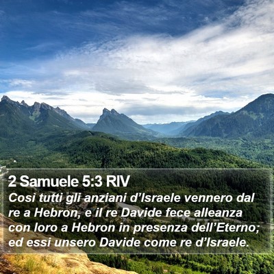 2 Samuele 5:3 RIV Bible Verse Image