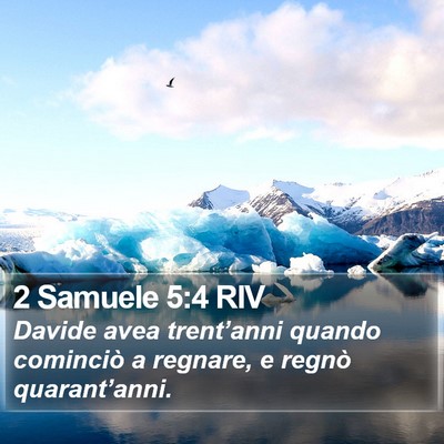 2 Samuele 5:4 RIV Bible Verse Image