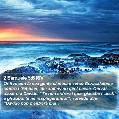 2 Samuele 5:6 RIV Bible Verse Image