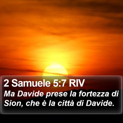 2 Samuele 5:7 RIV Bible Verse Image