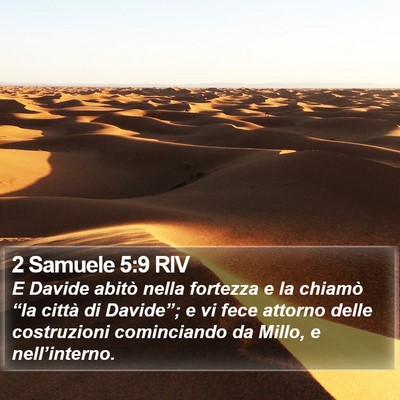 2 Samuele 5:9 RIV Bible Verse Image