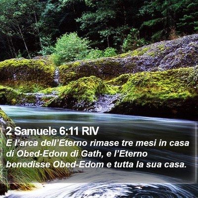 2 Samuele 6:11 RIV Bible Verse Image
