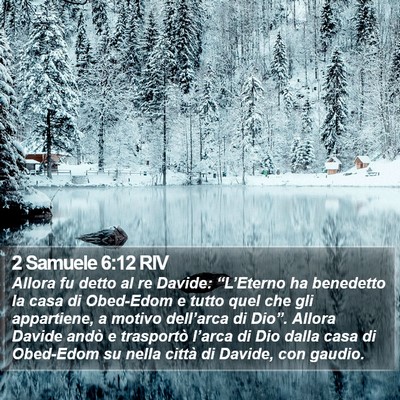 2 Samuele 6:12 RIV Bible Verse Image