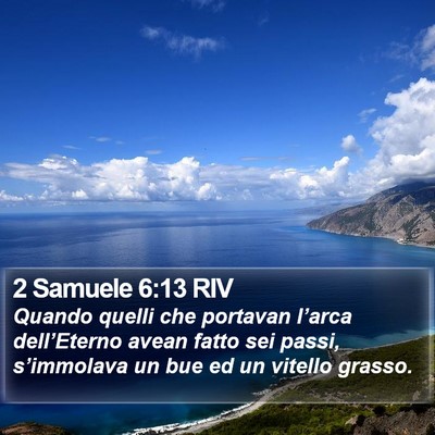 2 Samuele 6:13 RIV Bible Verse Image