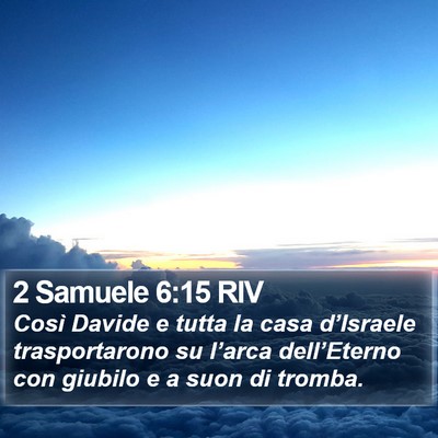 2 Samuele 6:15 RIV Bible Verse Image
