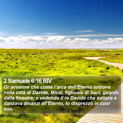 2 Samuele 6:16 RIV Bible Verse Image