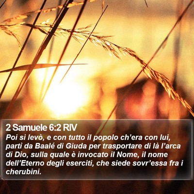 2 Samuele 6:2 RIV Bible Verse Image