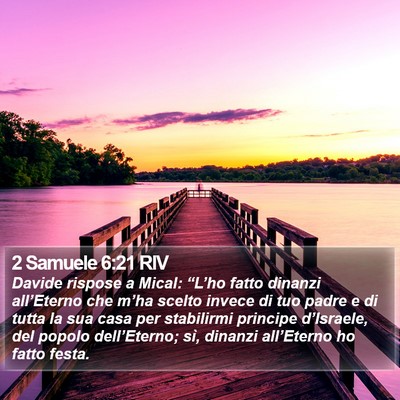 2 Samuele 6:21 RIV Bible Verse Image