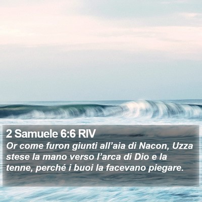2 Samuele 6:6 RIV Bible Verse Image