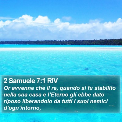 2 Samuele 7:1 RIV Bible Verse Image