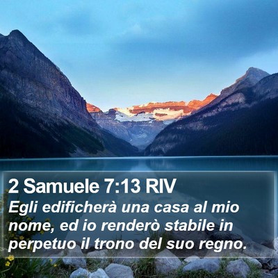 2 Samuele 7:13 RIV Bible Verse Image