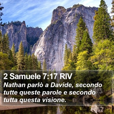 2 Samuele 7:17 RIV Bible Verse Image