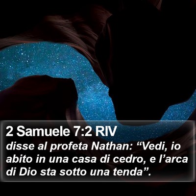 2 Samuele 7:2 RIV Bible Verse Image