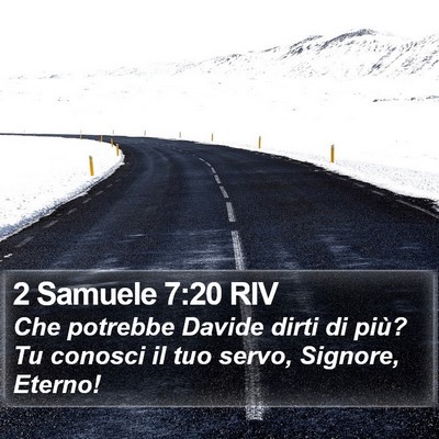 2 Samuele 7:20 RIV Bible Verse Image