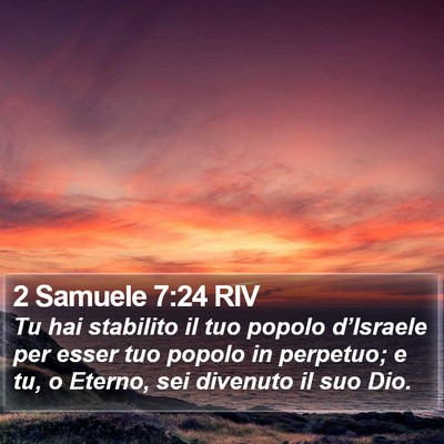 2 Samuele 7:24 RIV Bible Verse Image