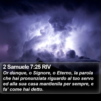 2 Samuele 7:25 RIV Bible Verse Image