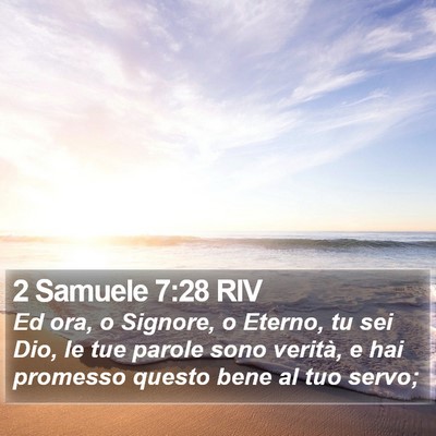 2 Samuele 7:28 RIV Bible Verse Image