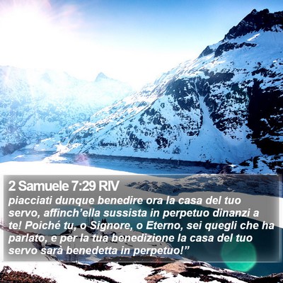 2 Samuele 7:29 RIV Bible Verse Image