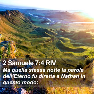 2 Samuele 7:4 RIV Bible Verse Image