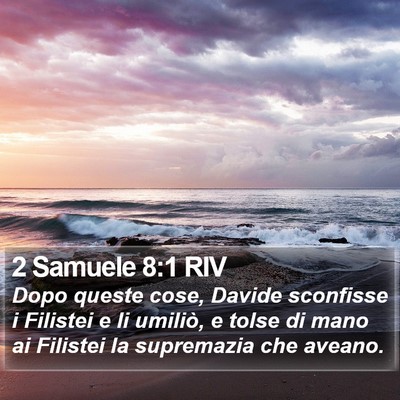 2 Samuele 8:1 RIV Bible Verse Image